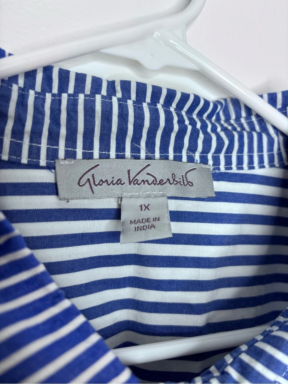 Gloria Vanderbilt Striped Button Down